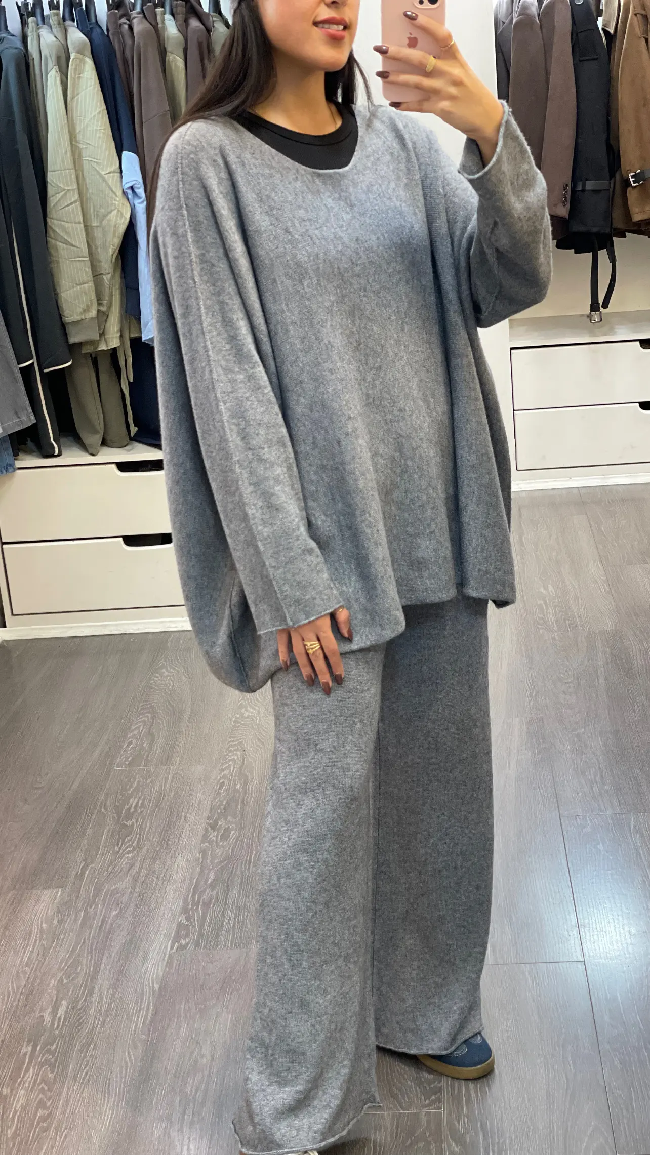 ست بافت پشمی ایتالیایی یقه هفت